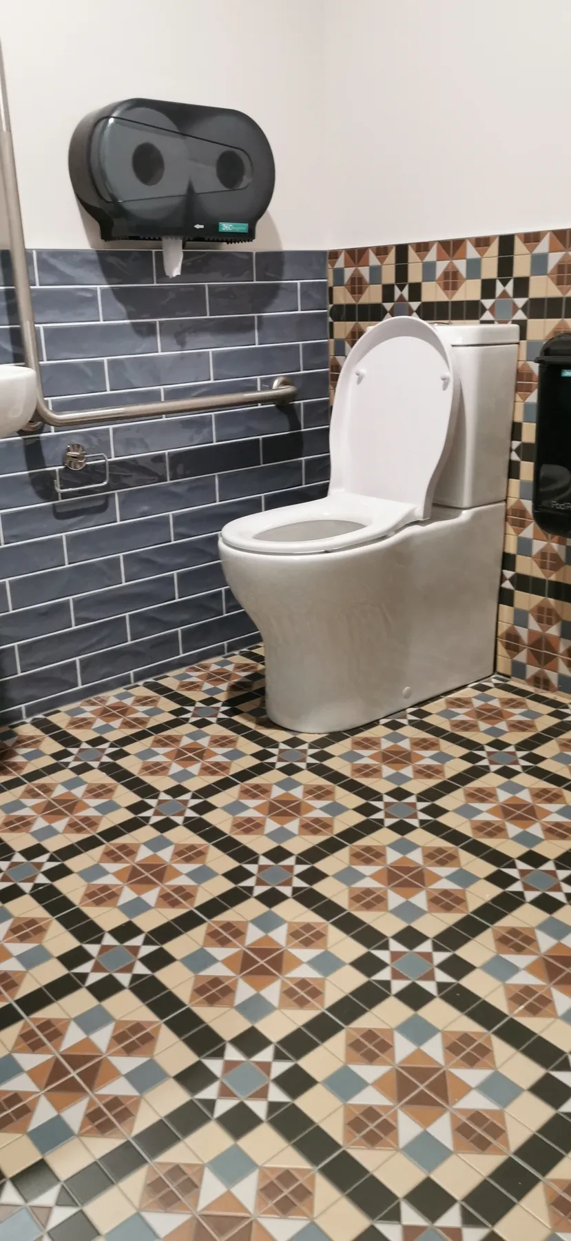 Kaiser Brew Garden bathroom tiling, Riverside Market Christchurch
