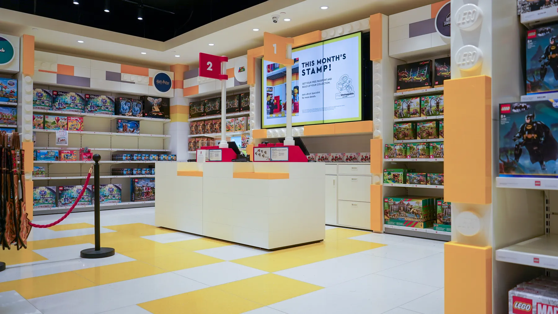 LEGO Store Christchurch retail floor tiling