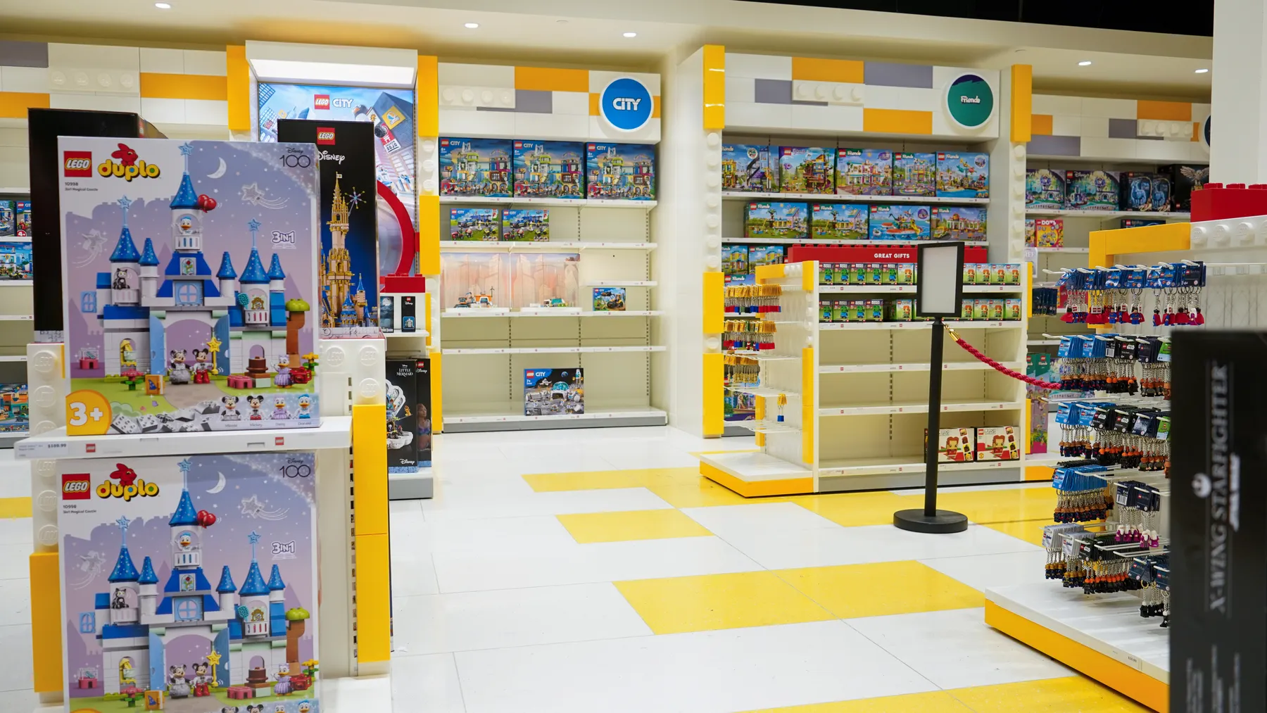 LEGO Store Christchurch large-format floor tiling