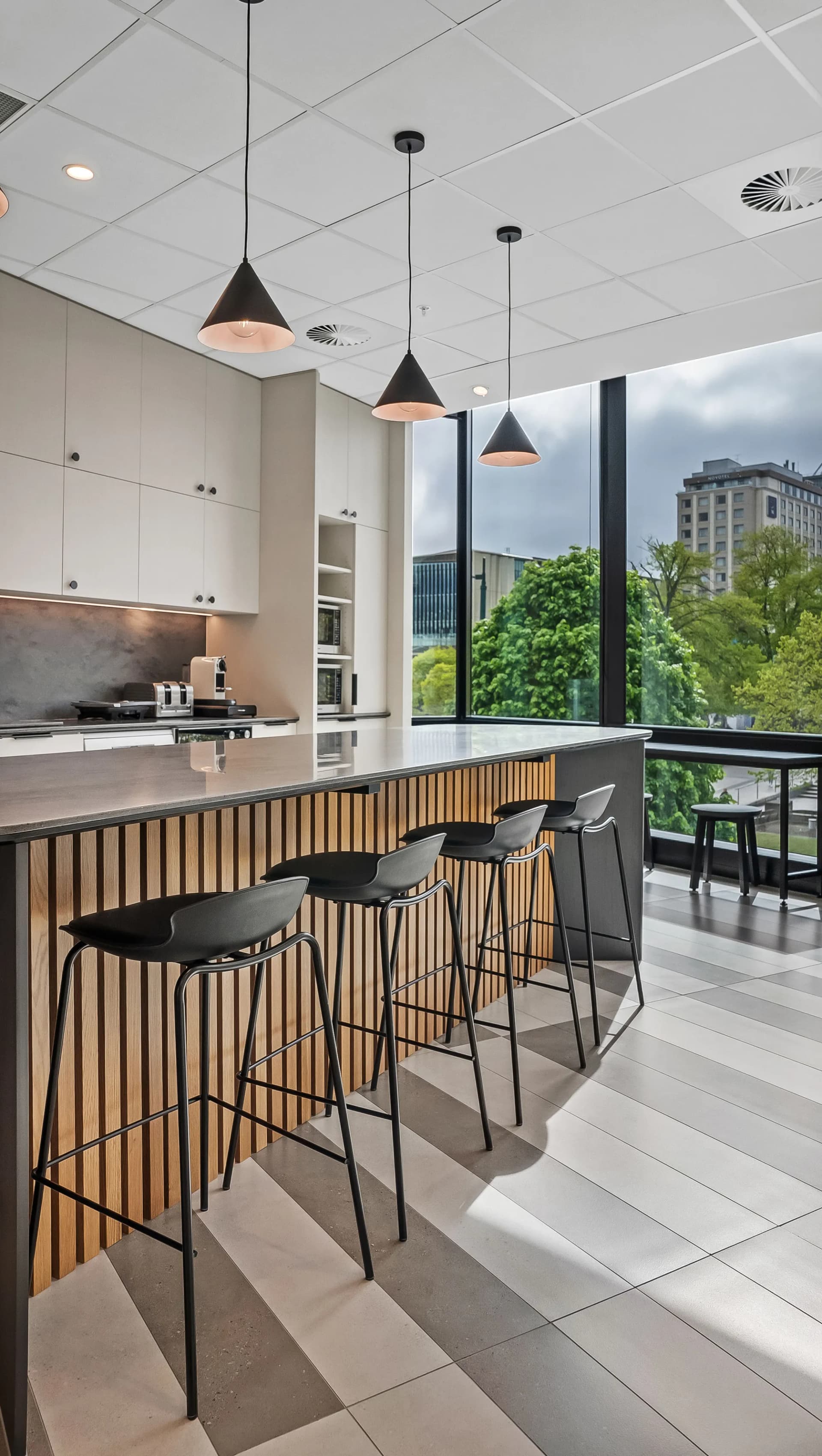 Malley & Co office kitchen tiling