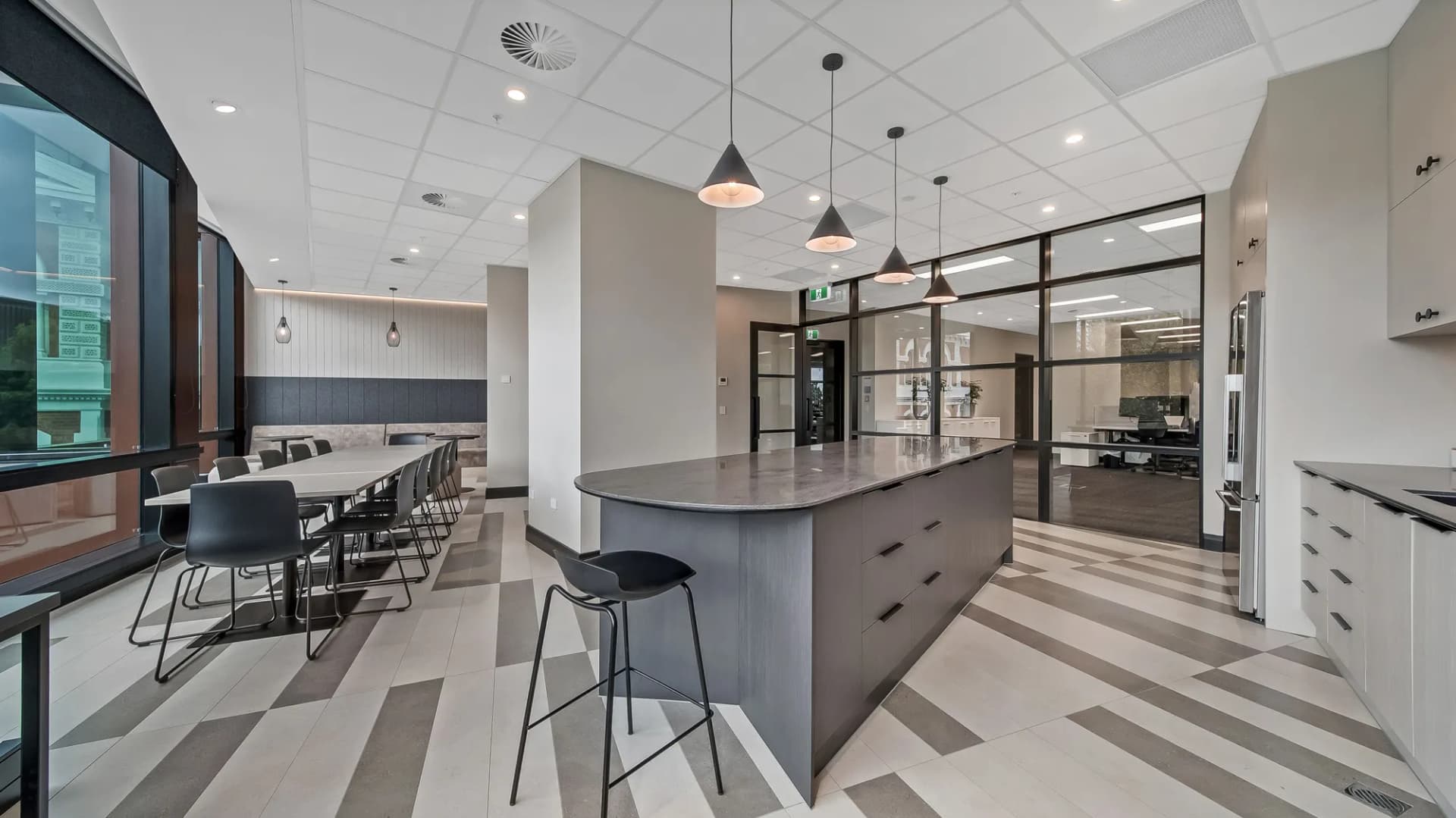 Office tiling for Malley & Co law firm Christchurch by JSR Tiling