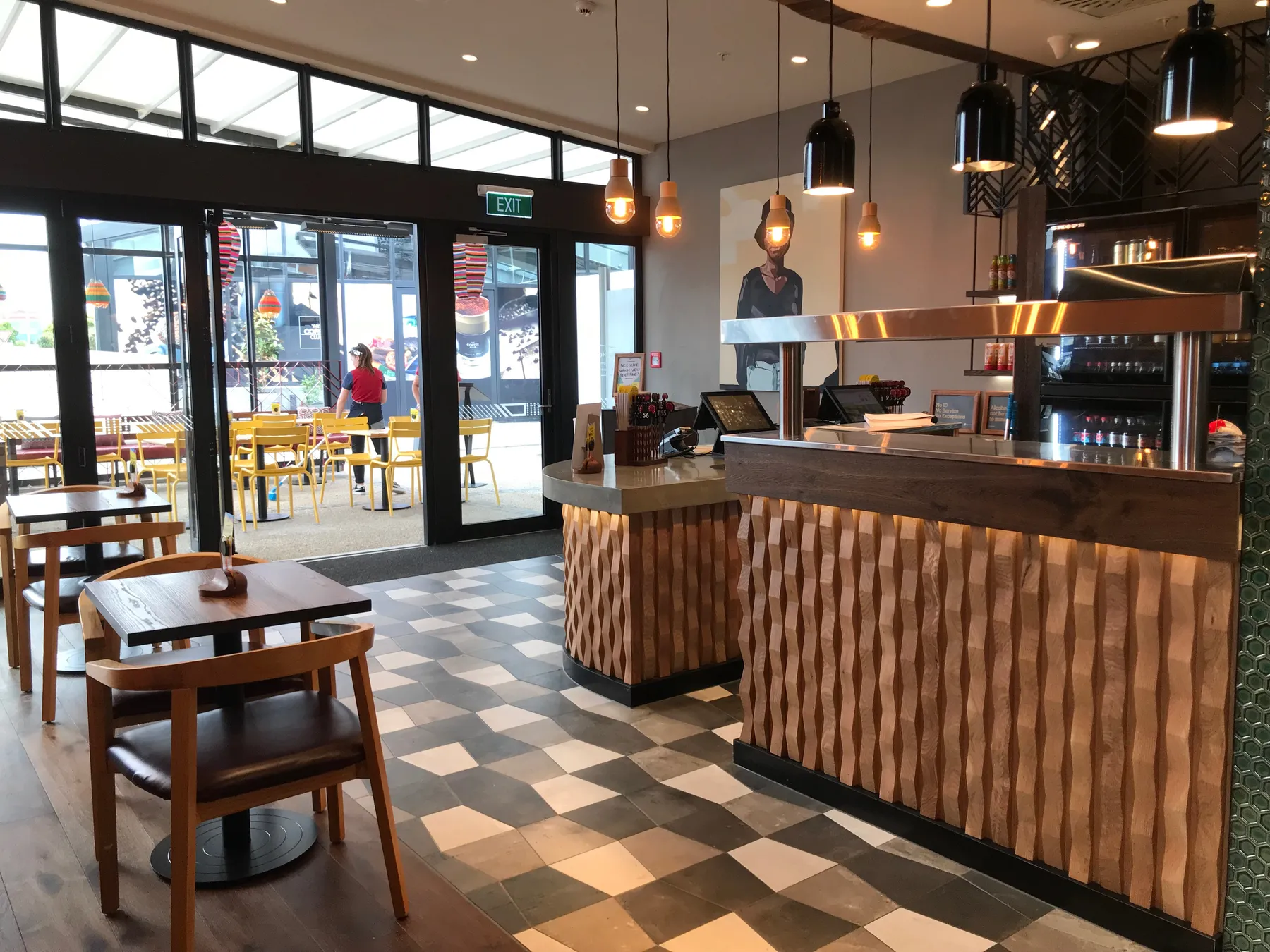 Nando’s Northlands restaurant tiling, Christchurch