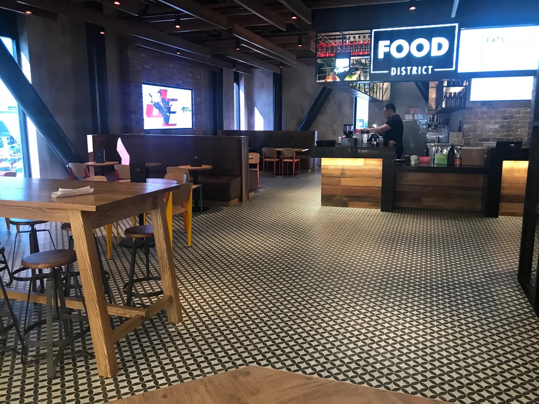 Riverside Market wall tiling, Christchurch CBD