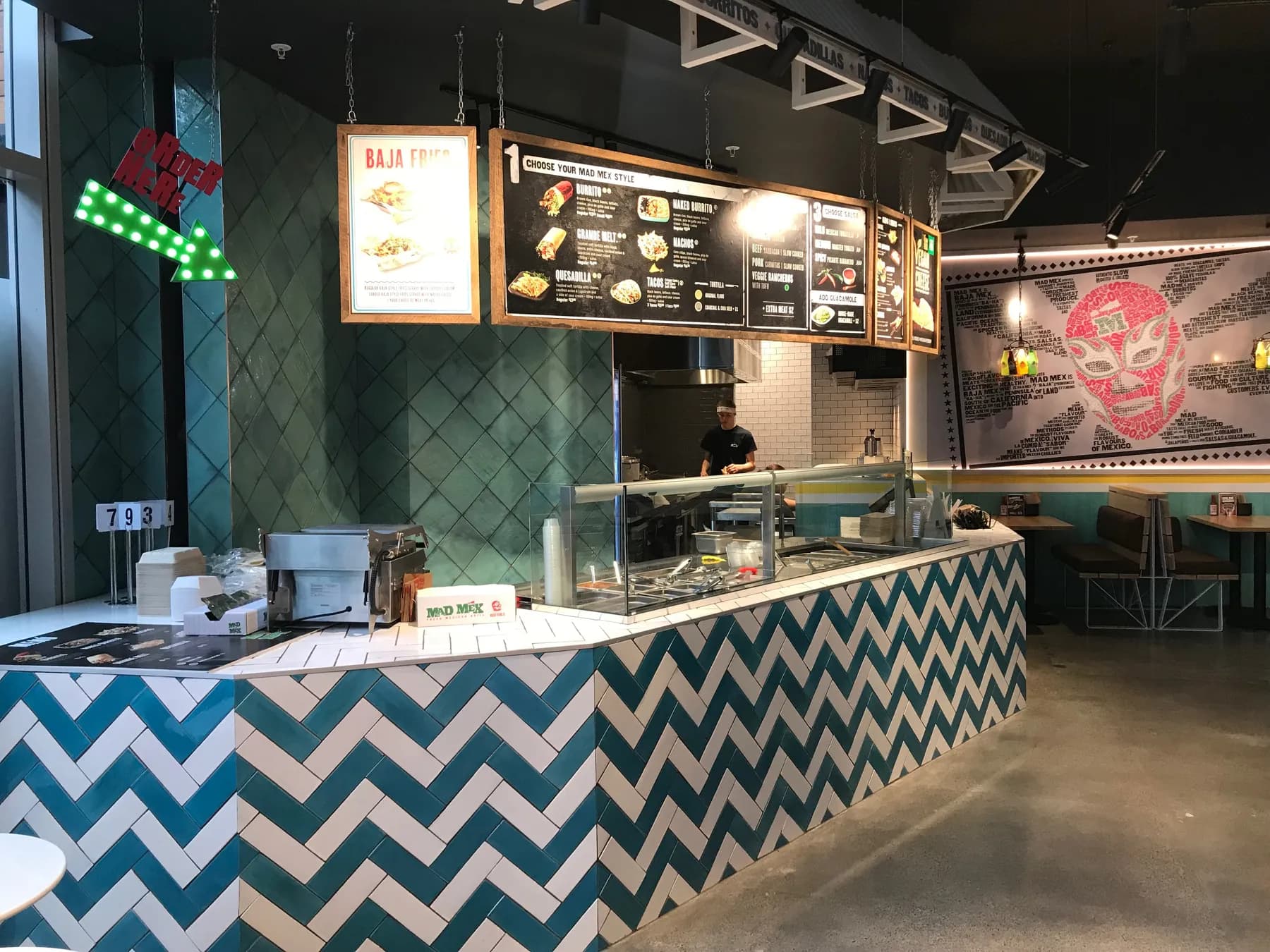Riverside Market hospitality tiling, Christchurch CBD